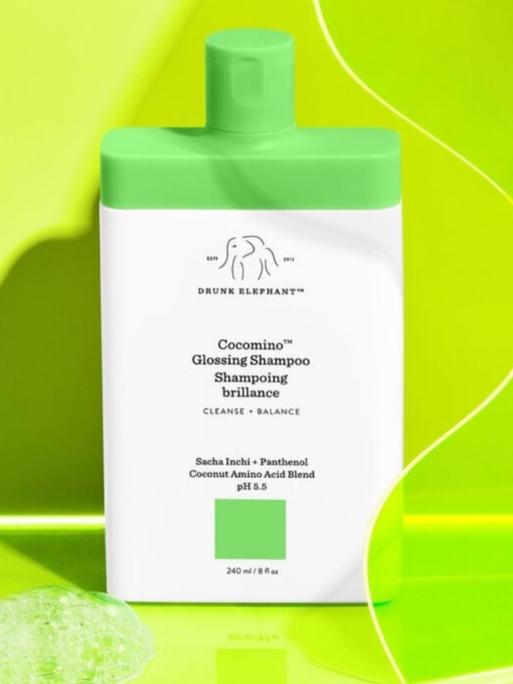 drunk elephant cocomino glossing shampoo